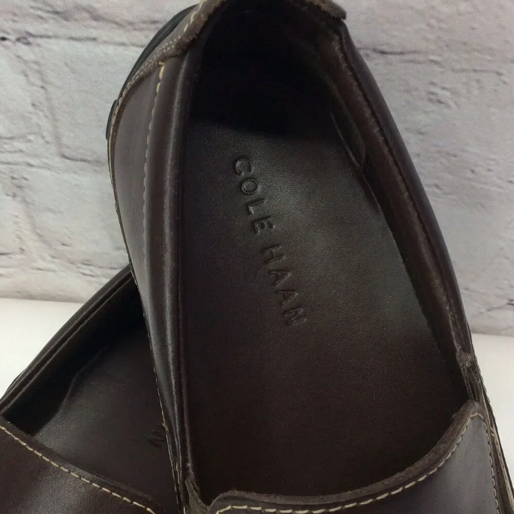 Cole Haan Loafer Men’s Size 8.5 Tucker Venetian Brown Leather Slip On Casual